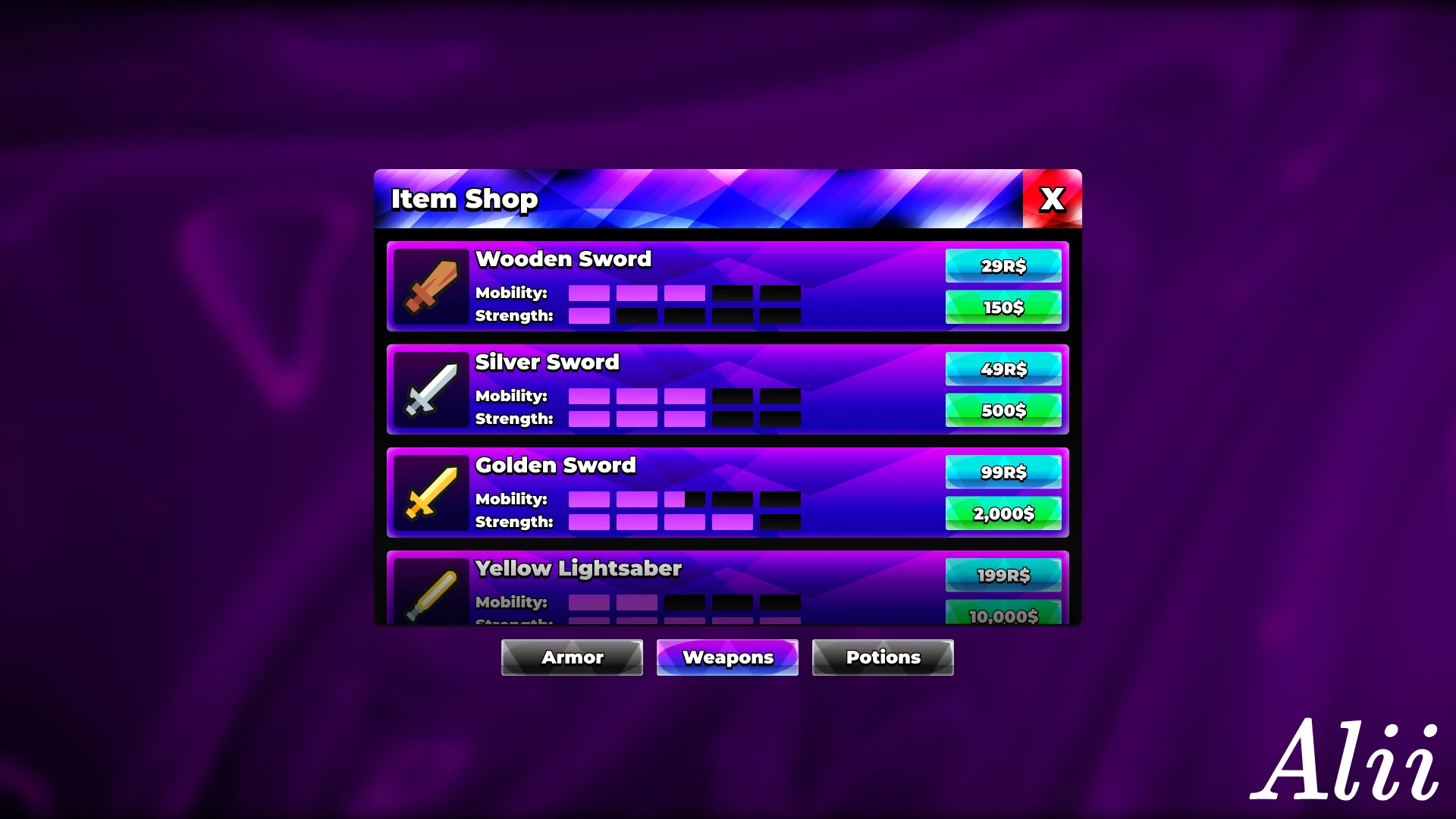 Item Shop UI Practice